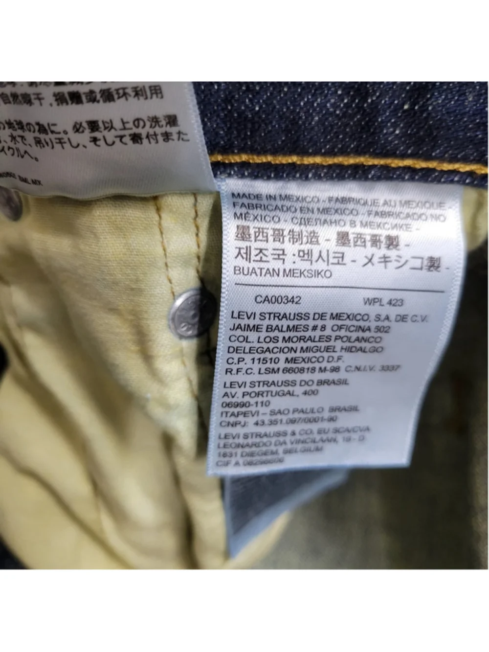 Levi's 569 Loose Fitting Zip-Fly Straight 100% Cotton Blue Jeans Size 38/30 Mens